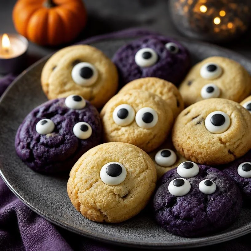 Halloween treats with candy eyes - spooky snacks ready in 15 minutes