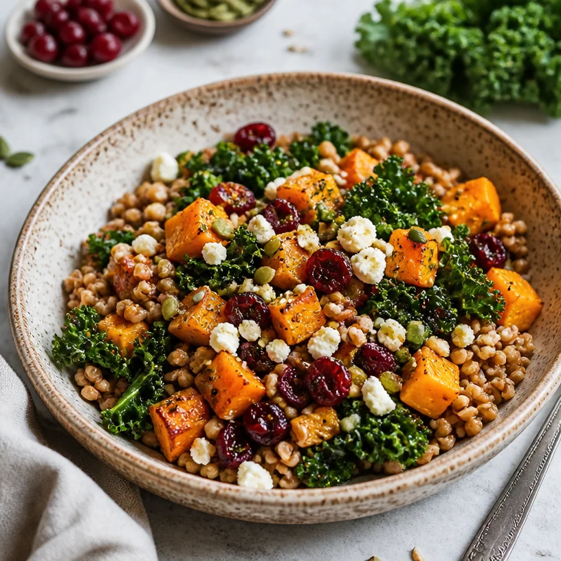Harvest Grain Bowl: A colorful and nutritious meal prepared in 15 minutes.