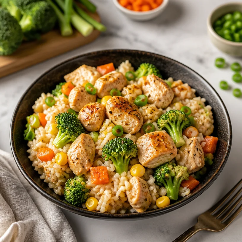Colorful Halloween rice bowls with festive toppings for easy weeknight dinners.